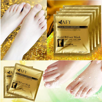 2Pcs/Bag AFY Gold Foot Care Mask Membrane Nursing Set Corneous Dead Skin Remover