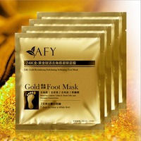 2Pcs/Bag AFY Gold Foot Mask Exfoliating Whitening Nourish Sterilization Revitalizing Feet Care