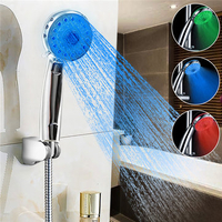 3 Color Temperature Sensor Control LED Shower Head Temperature Controlled Led