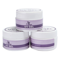 3 Colors Clear Pink White Nail Art Acrylic UV Gel Builder Glue