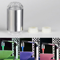 3 Colors No Battery Water Faucet Glow LED Temperature Sensor Tap
