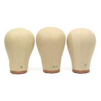 3 Sizes Canvas Cork Mannequin Head Model Hat Display Hair Wig Holder