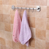 3/4/5/6 Hooks Home Kitchen Bathroom Stainless Hooks Coat Hat Holder Clothes Rack Hook