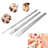 3Pcs/Kit Stainless Steel Nail Cleaner Cuticle Dead Skin Remover Manicure Pedicure Knife Tool