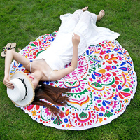 4 Colors Round Beach Towel Sunshine On My Shoulders Makes Me Happy Tapestry Shawl