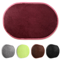 40*60CM Bathroom Carpets Absorbent Soft Memory Foam Doormat Floor Rugs Oval Non-slip Bath Mats