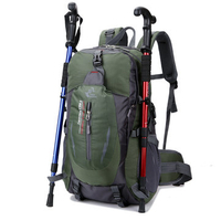 40L Big Capacity Travel Backpack Waterproof Nylon Outdoor Backpack For Women Men