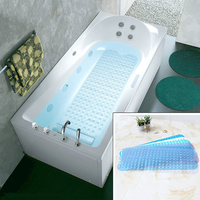 40x100CM Multicolor PVC Bathroom Skidproof Mat Bathtub Safe Skidproof Plastic Carpet