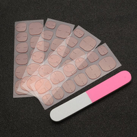 48Pcs Dual-sided Sticker False Nail Tips Polish File Decoration DIY Design Manicure Tool