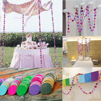 4M Hanging Paper Garland Chain Birthday Party Ceiling Banner Wedding Decoration