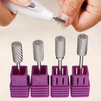 4Pcs Carbide Nail Art Electric File Drill Bits Salon Tool