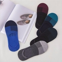 5 Pair Men Women Invisible No Show Nonslip Loafer Boat Ankle Low Cut Cotton Socks