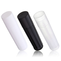 50Pcs Empty Lipstick Balm Tube Container 5ml DIY Cosmetic White Black Clear
