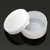 50Pcs Small Empty Refillable Bottles White Plastic Cosmetic Sample Container 10 Grams Jars Pot