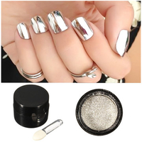 5g Silver Mirror Metallic Nail Powder Chrome Pigment Glitter Shining Dust Sequin