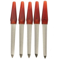 5Pcs Metal Double Sided Nail File Stainless Steel Manicure Pedicure Files