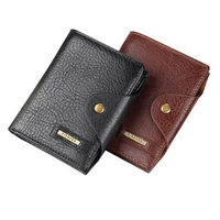 6 Documents Holders PU Leather Wallet 6 Card Slots Travel Passport Card Holder For Men