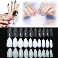 600Pcs Almond Oval Shape Stiletto Pointy False Nail Tips Acrylic Gel Polish
