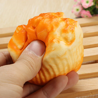 6cm Cute Puff Bread Charms Kawaii Squishy Soft Slow RisingToys Decoration