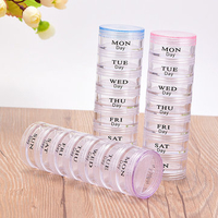 7 Layer Sample Container Face Cream Cosmetic Empty Travel Set Portable Plastic