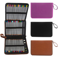 72 Slots 3 Layer Color Pencil Pen Case Box Storage Holder Bag Art Supplies Pouch Storage Container
