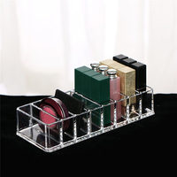 8 Slot Clear Acrylic Compact Makeup Case Organiser