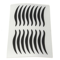 80 Pairs Black Eyeliner Double Eyelid Sticker Eye Liner Temporary Tattoo