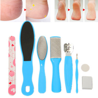 8Pcs Foot Rasp File Kit Scrubber Hard Dead Rough Skin Callus Remover Set