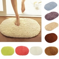 Absorbent Soft Fluffy Carpet Bathroom Floor Shower Mat Anti-slip Carpet Multicolor Choices