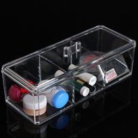 Acrylic Clear Make Up Organizer Cosmetic Display Jewellery Drawers Storage Case