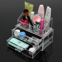 Acrylic Makeup Organizer Lipstick Display Stand Holder Cosmetic Storage Multilayer 19x10x16cm
