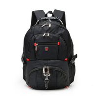 AUGUR 17inch Laptop Men Large Capacity Outdoor Travel Nylon Oxford Casual Backpack