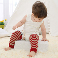 Baby Leg Warmer Stripe Long Tube Socks Thick Knee High Pads Safety Crawling Knee Socks