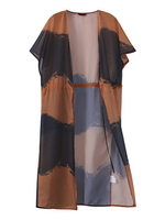 Beach Sexy Printed Batwing Sleeve Chiffon Cardigans For Women