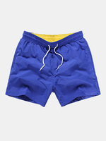 Beach Sport Loose Quickly Dry Water Repellent Pockets Board Shorts for Men