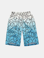 Beach Swimming Breathable Comfortable Lightning Printed Beach Shorts for Men