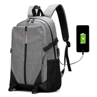 Big Capacity Travel Backpack Oxford USB Place Patchwork Outdoor Bag For Men