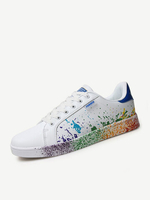 Big Size White Colorul Lace Up Casual Sport Running Sneakers