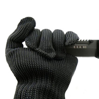 Black Safety Anti-Cutting Gloves Breathable Outdoor Climbing Working Gloves