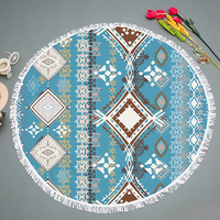 Bohemia Style Printed Beach Towel Yoga Mat Blanket Tapestry Tablecloth Tassel Silk Scarf