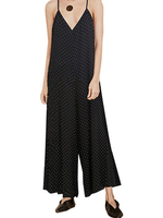 Bohemian Polka Dot V-Neck Spaghetti Strap Chiffon Jumpsuits For Women