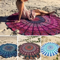 Bohemian Style Thin Chiffon Beach Yoga Towel Mandala Round Bed Sheet Tapestry Tablecloth Silk Scaf