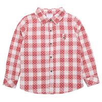 Boys Long Sleeve Plaid Dot School Shirts