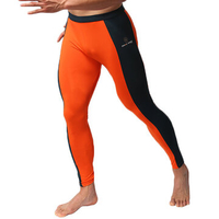 BRAVE PERSON Mens Stitching Color Sport Pants Bodybuilding Skinny Legging