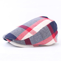 Breathable Colorful Stripy Beret Caps Outdoor Sun Hats Newsboy Fashion Duck Caps For Kids