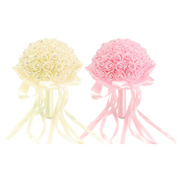 Bride Froth Roses Crystal Bouquet Pins Wedding Bride Bridesmaid Flower Girls Wedding Supplies