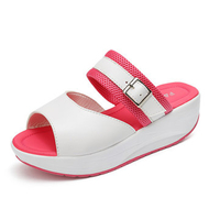 Buckle Fish Mouth Rocker Sole Shake Casual Sandals