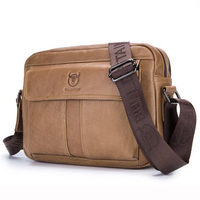 Bullcaptain Genuine Leather Chest Bag Casual Vintage Crossbody Bag For Men