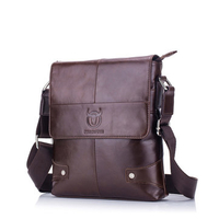 Bullcaptain Genuine Leather Message Bag Business Vintage Crossbody Bag For Men