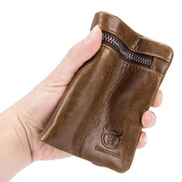 BULLCAPTAIN Multi-card Slot Wallet Genuine Leather Vintage Coin Bag For Men